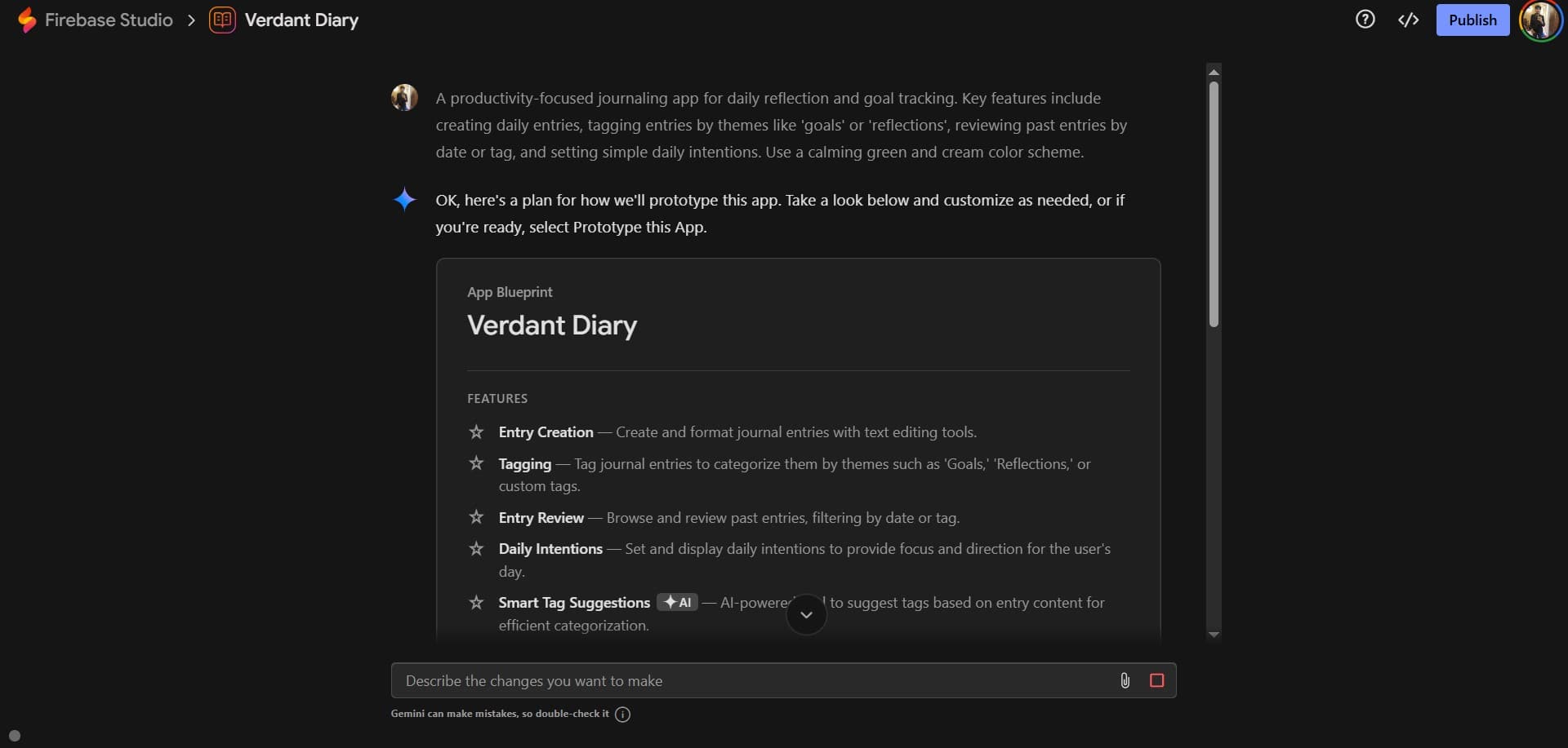 A developer working with an AI assistant on a futuristic interface.